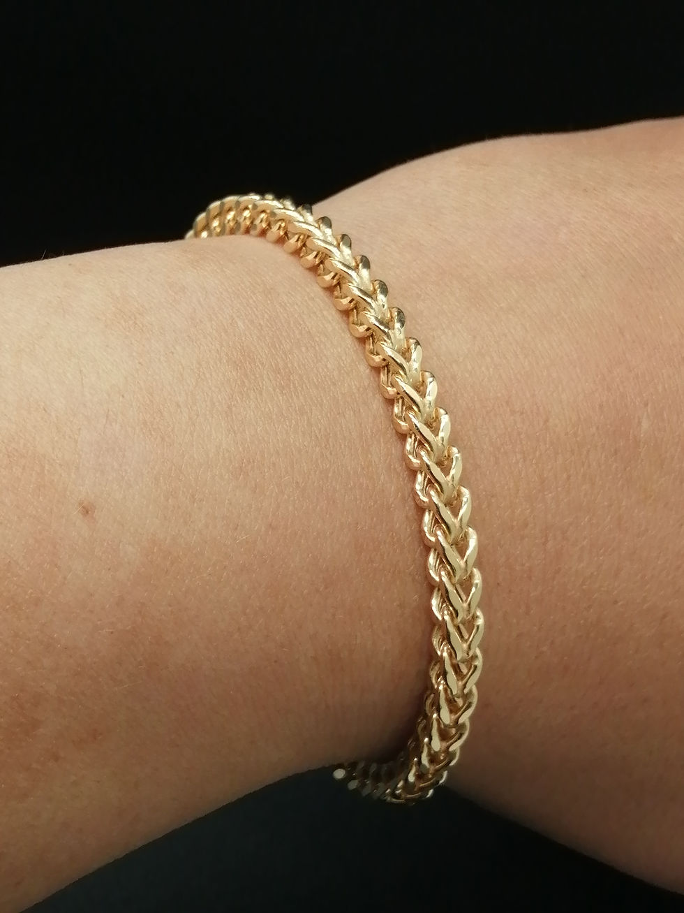 Thumbnail: 9ct Yellow Gold Franco Bracelet