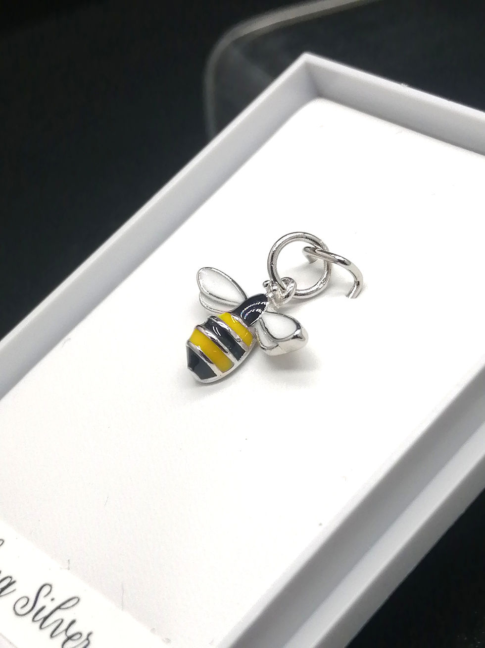 Thumbnail: 925 Silver Baby Bee Charm