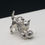 Thumbnail: 925 Silver Cat & Ball Charm