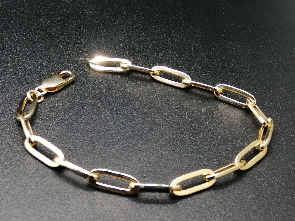 Thumbnail: 9ct Yellow Gold Paperlink Bracelet