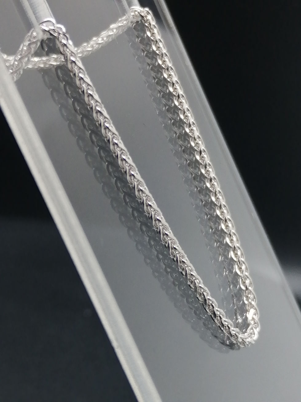 Thumbnail: 9ct White Gold Spiga Chain