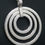 Thumbnail: 925 Silver Triple Circles Pendant
