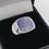 Thumbnail: 925 Silver Lapis Signet Cushion Ring