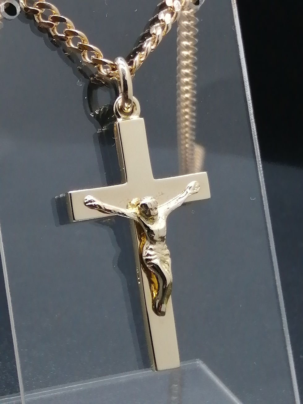 Thumbnail: 9ct Gold Crucifix Pendant