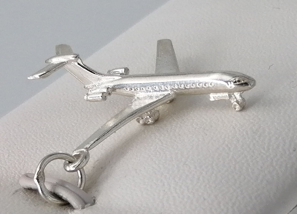 Thumbnail: 925 Silver Aeroplane Charm