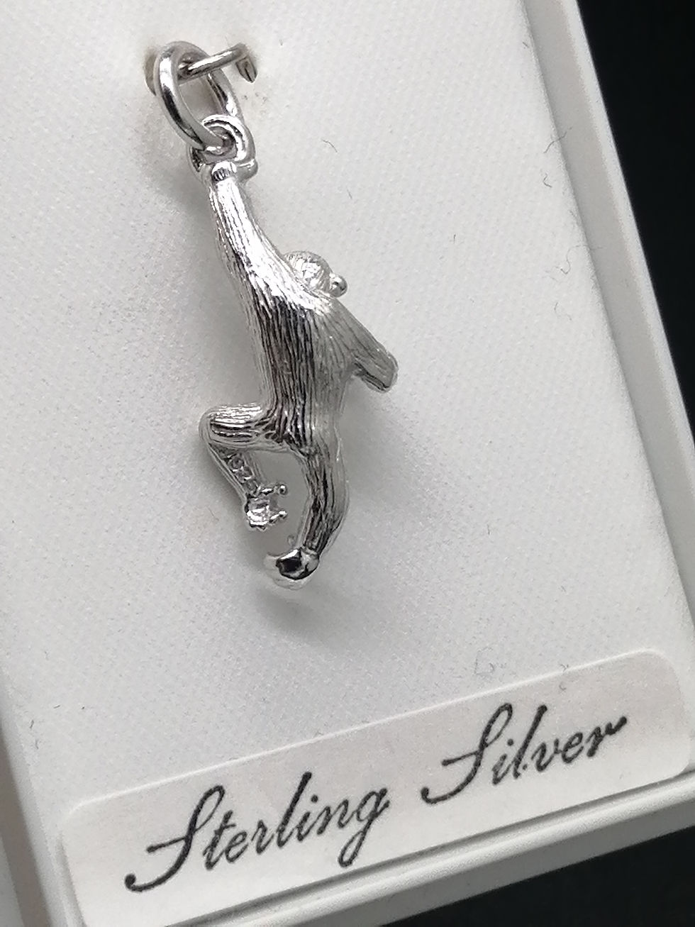 Thumbnail: 925 Silver Hanging Monkey Charm