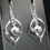 Thumbnail: 925 Silver Twist Ball Spiral Drop Earrings