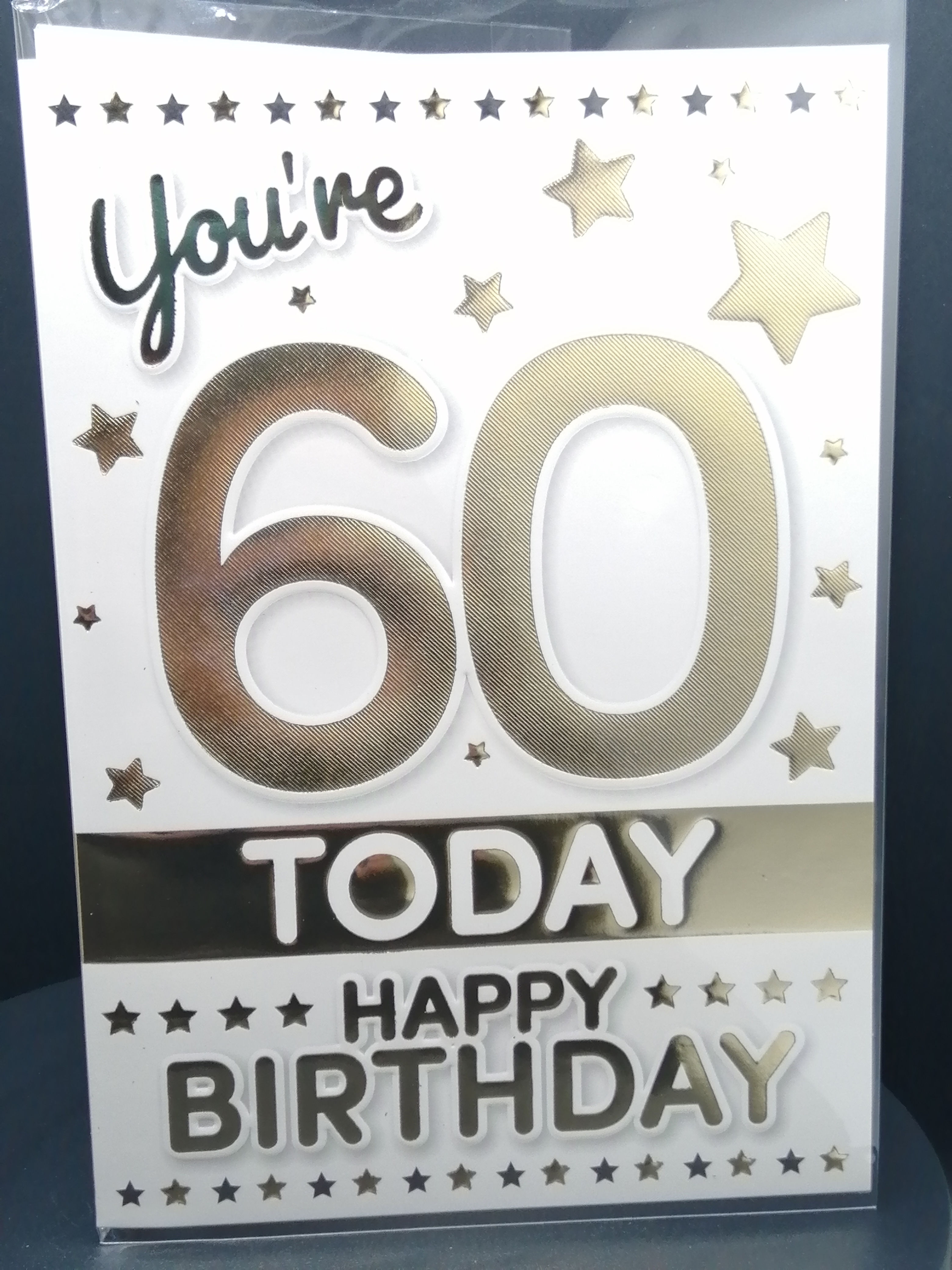 You're 60 Today Birthday Card