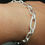 Thumbnail: 925 Silver Flat Ovals Bracelet