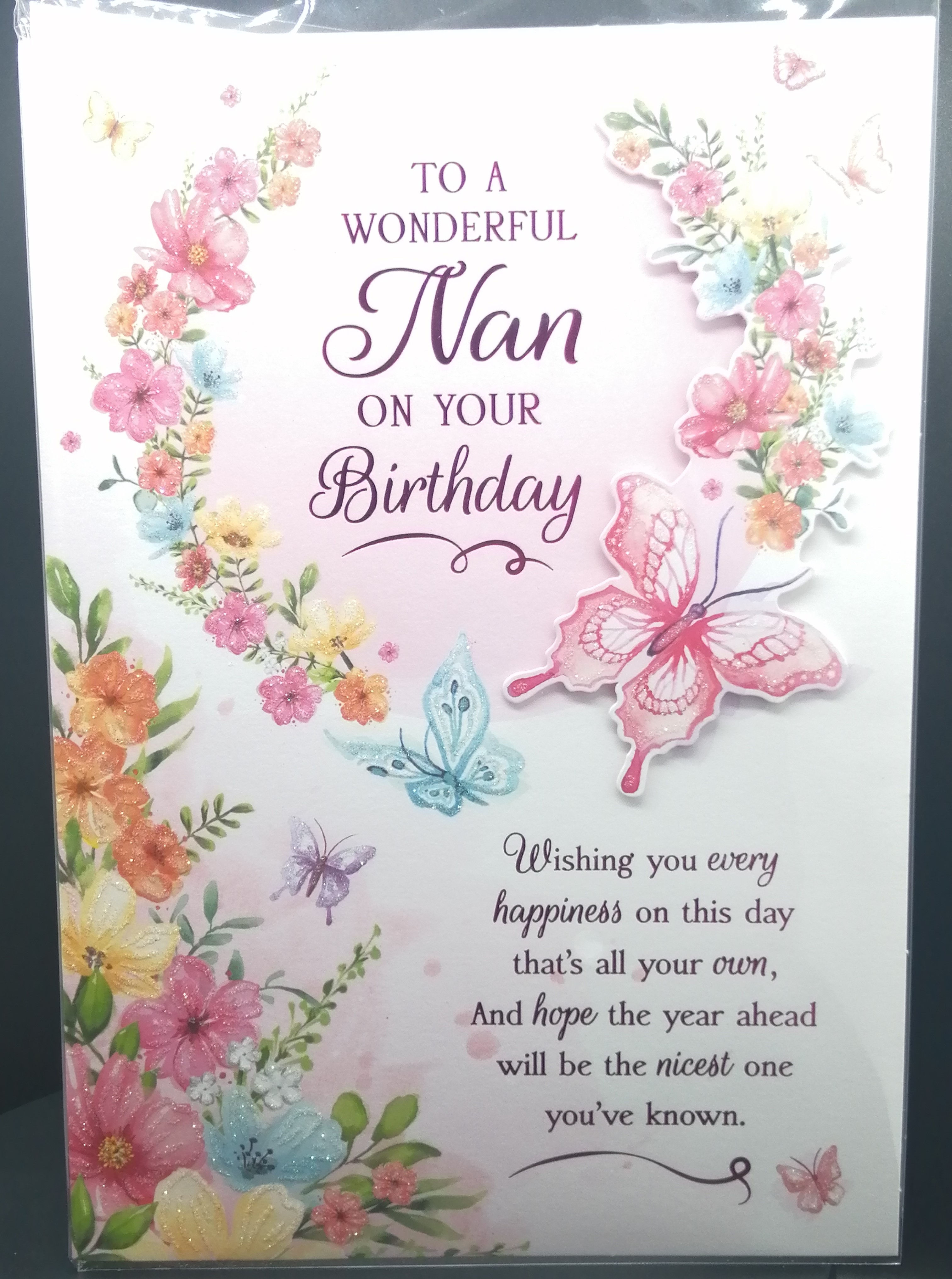 Wonderful Nan Birthday Card