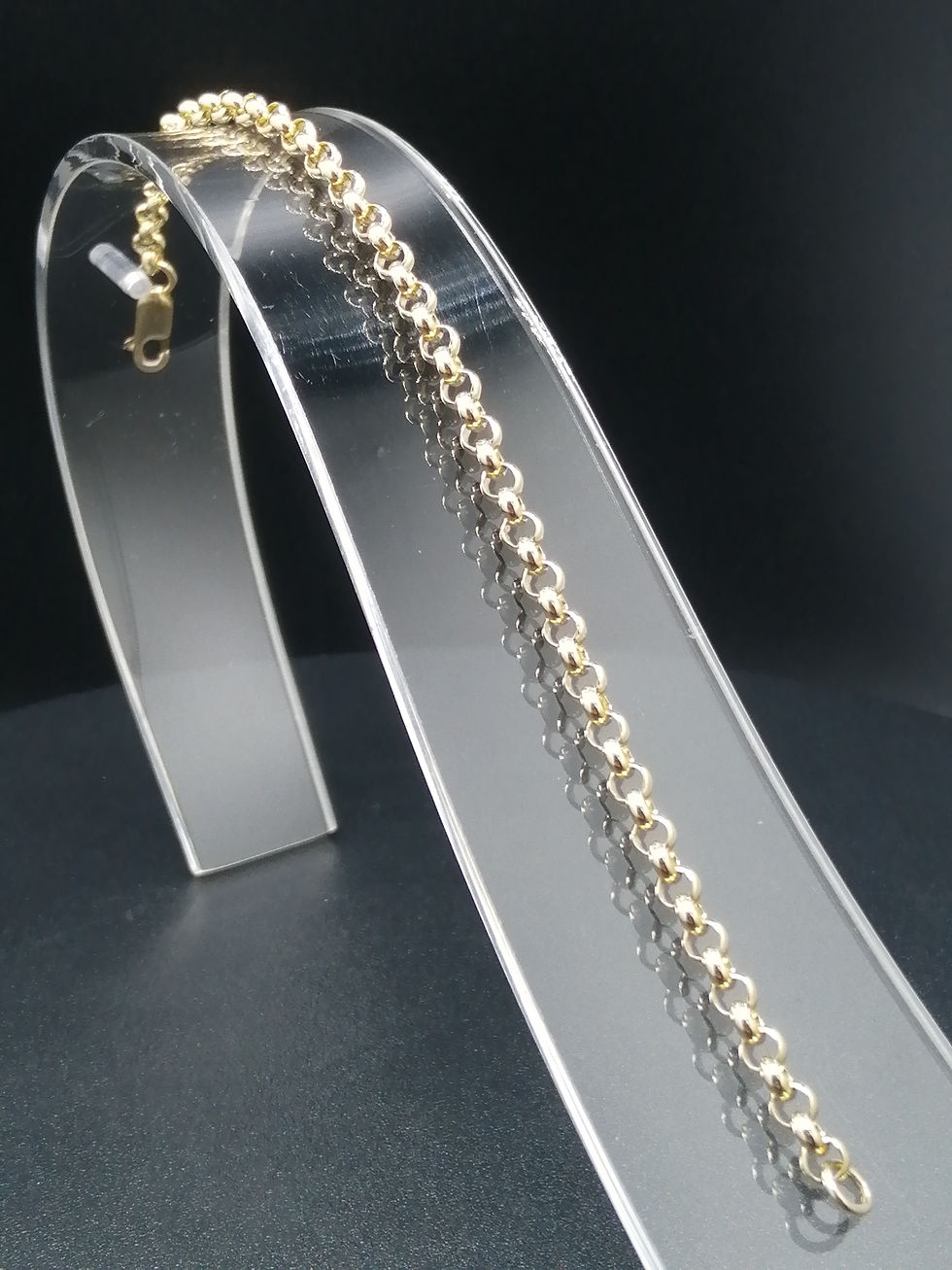 Thumbnail: 9ct Yellow Gold Belcher Bracelet