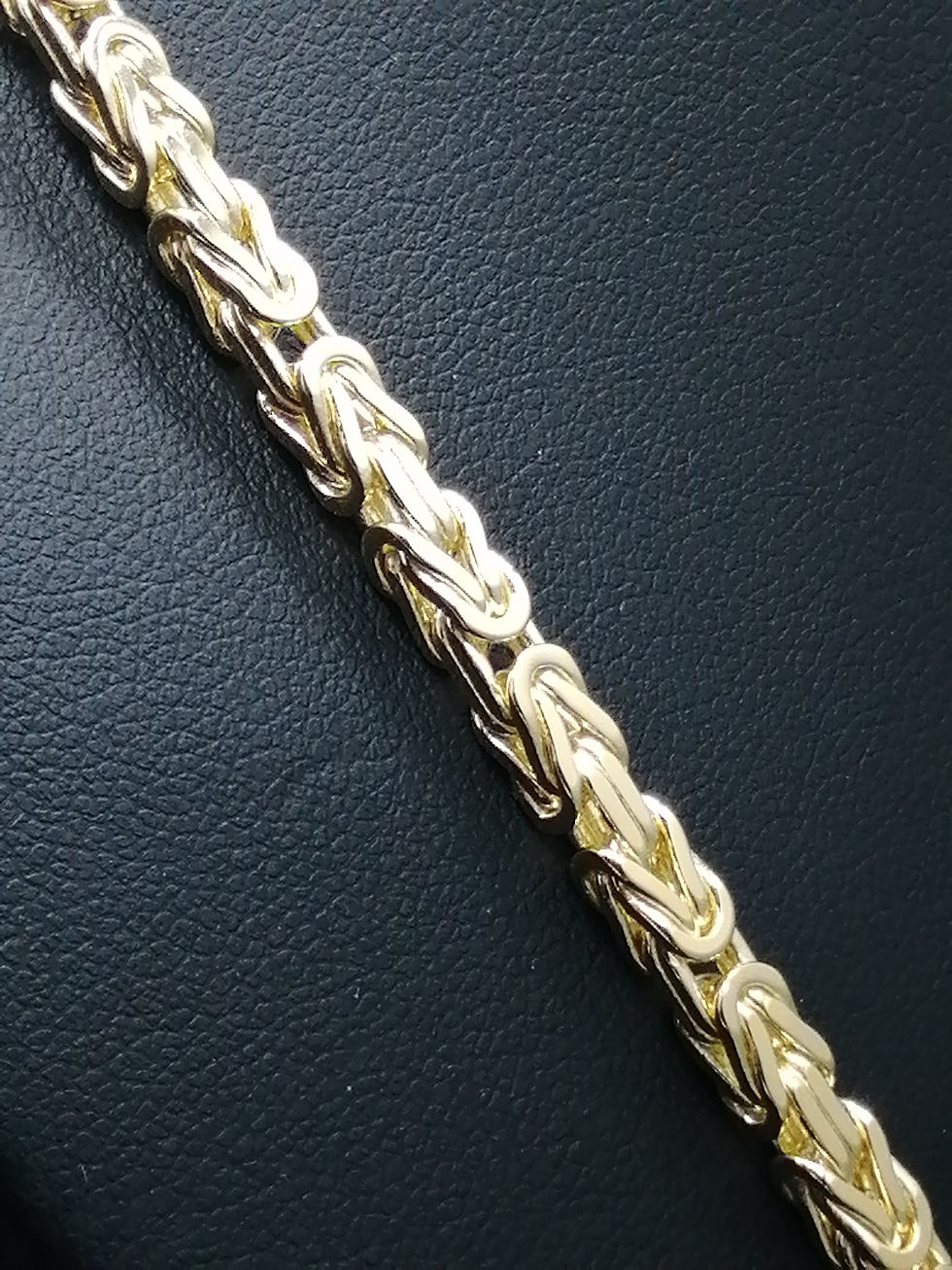Thumbnail: 9ct Yellow Gold Square Byzantine Chain