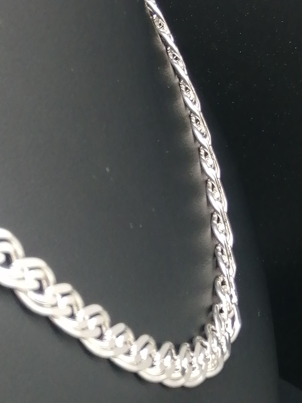 Thumbnail: 925 Silver Fancy Double Curb Chain