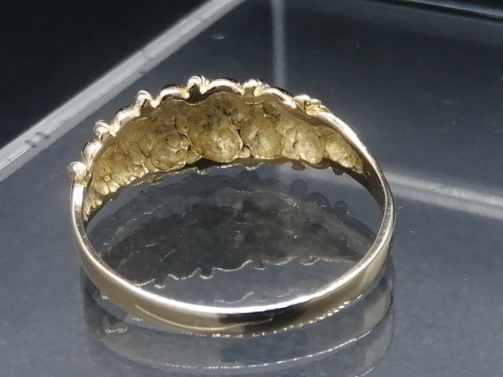 Thumbnail: 9ct Yellow Gold Rope Twist Dome Top Ring