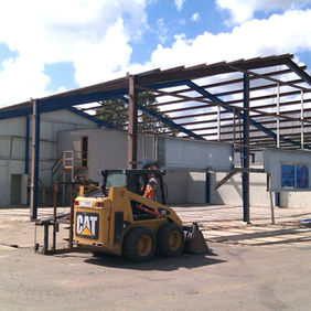 Sheds being re-sheeted 1
