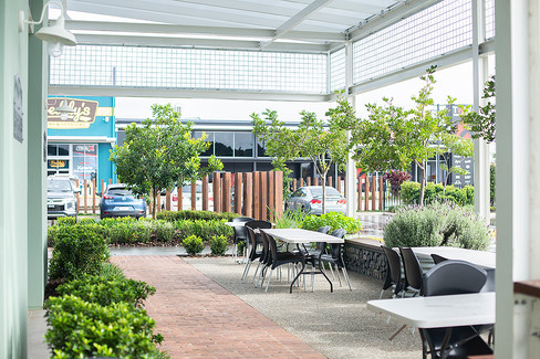 Wattle Run The Sheds at Brendale My Oh My outdoor seating area