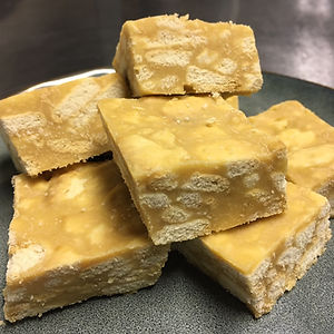 Caramel Mari Biscuit Brownies