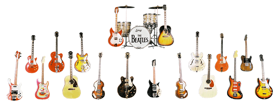 Guitarra Beatles - George Harrison - Paul Mccartney - Ringo Star - Beatles Cover