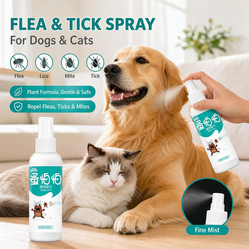 Thumbnail: 100ml Plant‑Based Pet Flea Tick Mite Control Spray Safe for Cats Dogs Quick‑