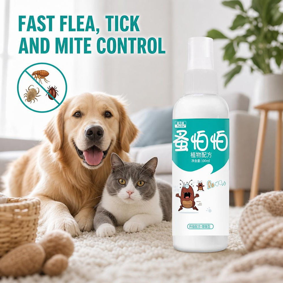 Thumbnail: 100ml Plant‑Based Pet Flea Tick Mite Control Spray Safe for Cats Dogs Quick‑
