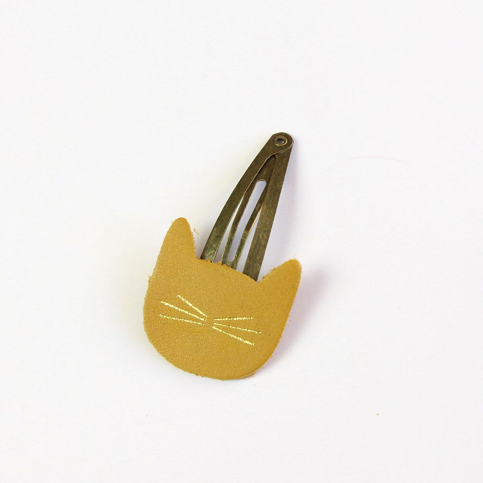 Miniature : Barrette en cuir - Barnabé aime le café