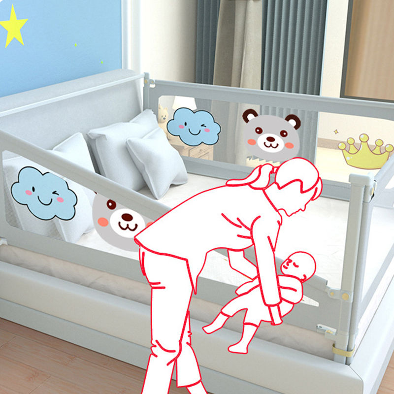 Thumbnail: IMBABY Bed Guardrail Liftable Crib Protectors Adjustable Handrail Bed Safety Chi