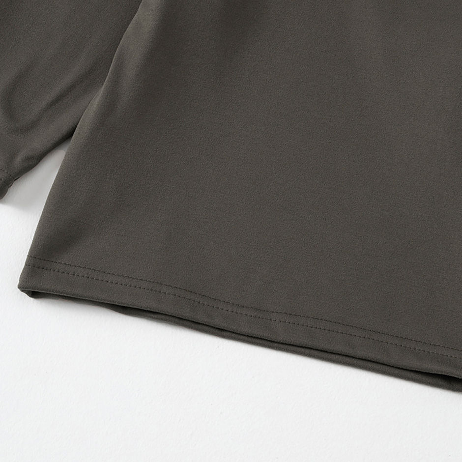 Thumbnail: 1/2/3piece Autumn And Winter Thick Children's Solid Color Base Shirt Boys And Gi