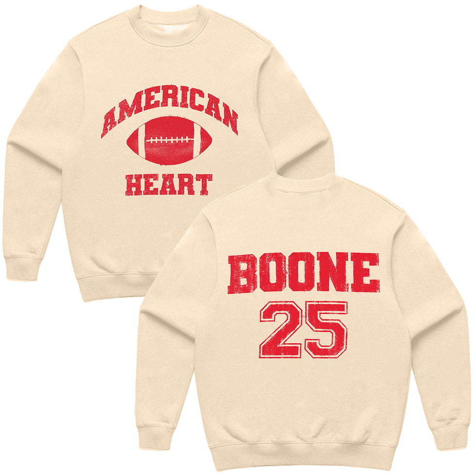 Thumbnail: American Heart football Boone 25 crewneck sweatshirt