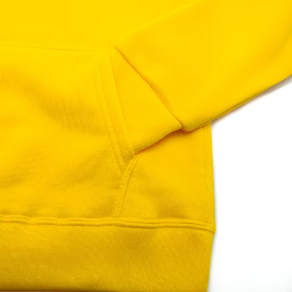 Thumbnail: Yellow hoodie with kangaroo pocket