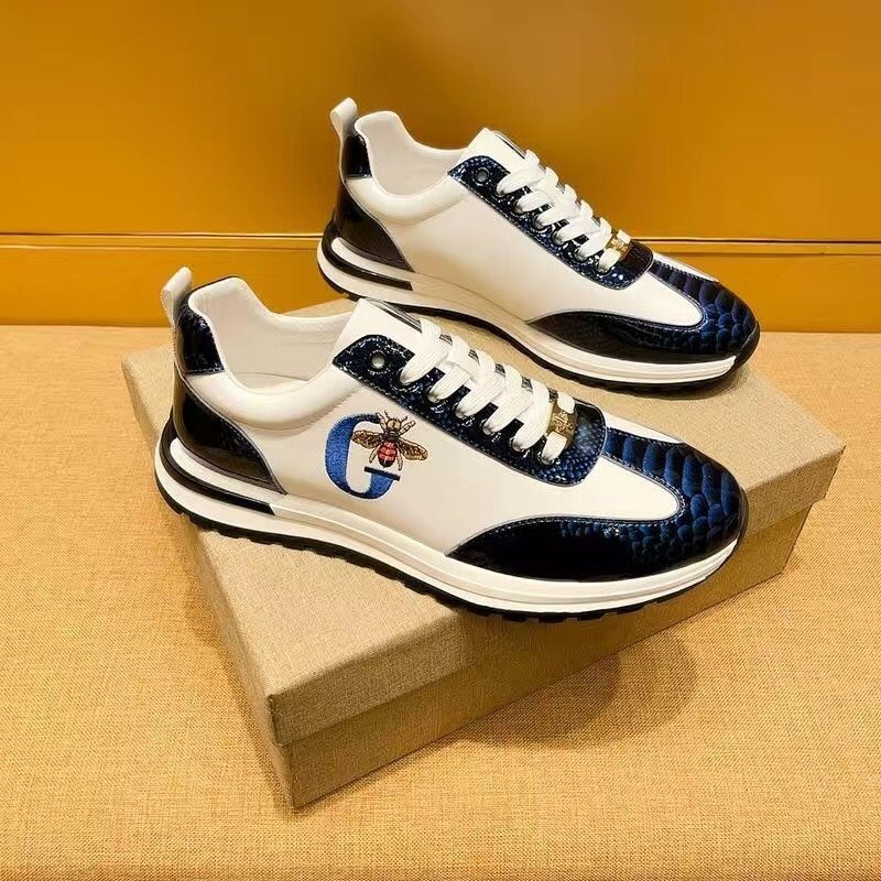 Thumbnail: NEW Designer High end trend Genuine leather Men's Fashion Casual shoes Lace-up s