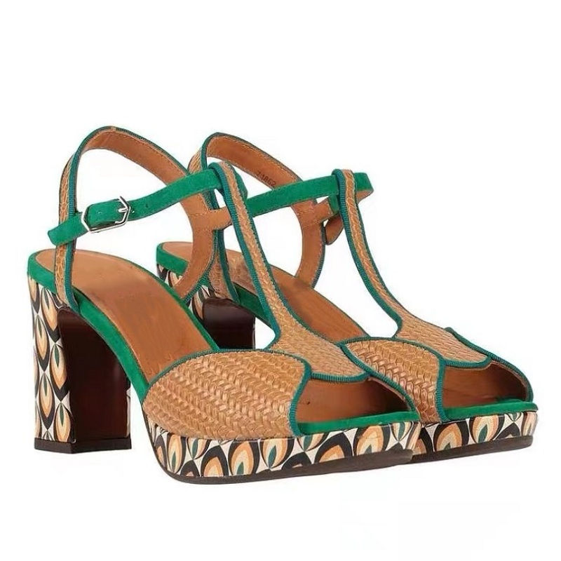 Thumbnail: 【JOCHEBED HU】New Brand Genuine Leather Shoes High Heels Women Luxury Platfor