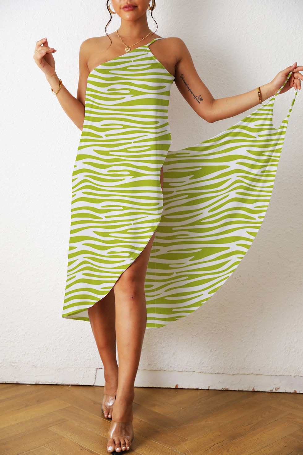 Thumbnail: One Pieces Print Sexy Beach Dress Woman Summer Aesthetic Clothing Sleeveless Flo