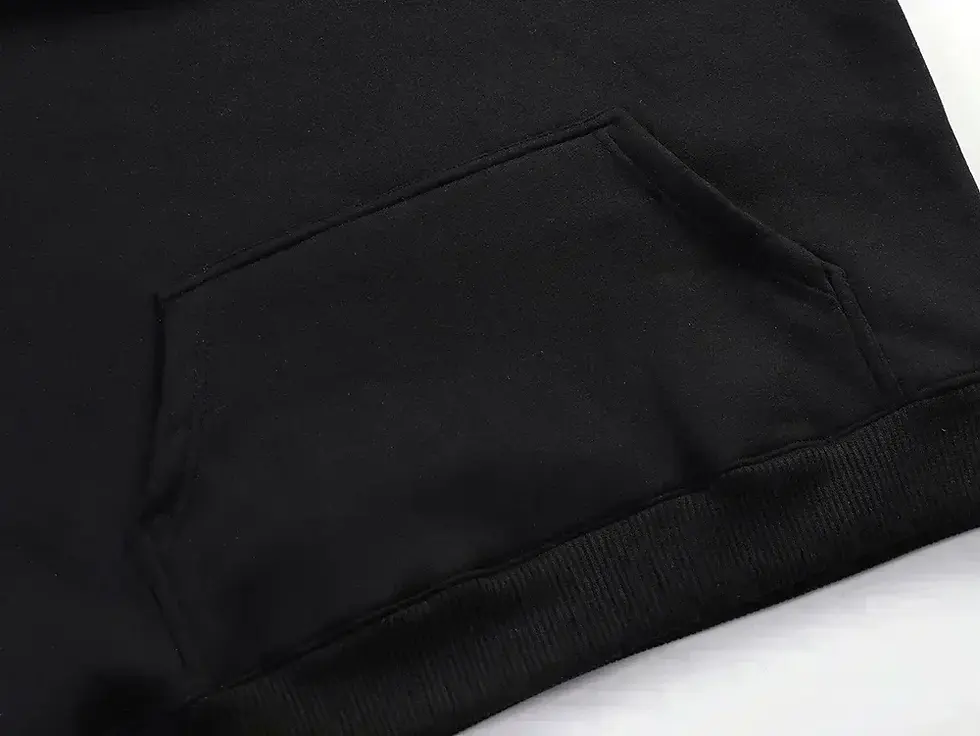 Thumbnail: Black hoodie pocket