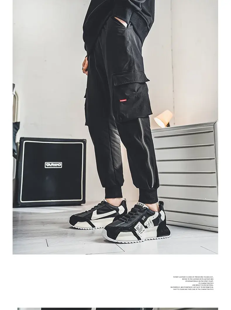 Thumbnail: Men Luxury Sneakers Sports Shoes Moccasins Chunky Men Casual Sneakers Comfortabl