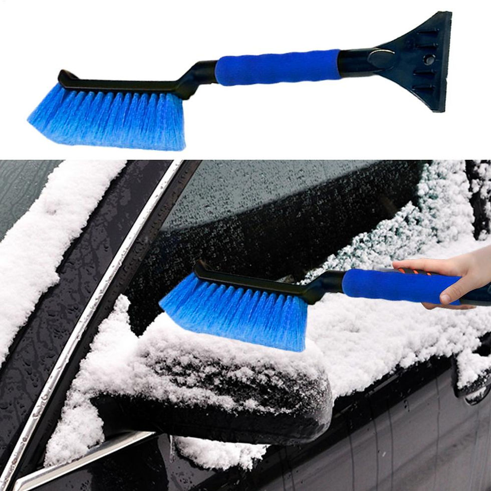Thumbnail: 2 in 1 Car Snow Brush and Ice Scraper Car Scraper Snow Brush Ergonomic Foam Grip