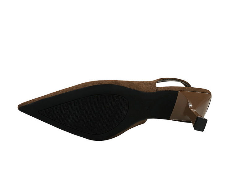 Thumbnail: BIGTREE Shoes Suede Women Pumps Pointed hollow out High Heels 6 CM Summer Women'