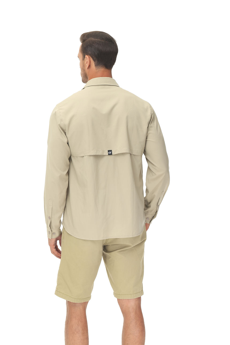 Thumbnail: Men's UPF 50+ Long Sleeve Fishing Shirts Sun Protection Breathable Hiking Work S
