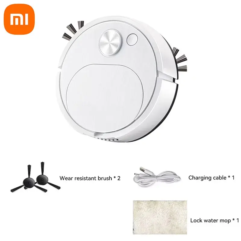 Thumbnail: Automatic Electric Floor Vacuum Cleaner 3-in-1 1500Pa USB Rechargeable Wireless 