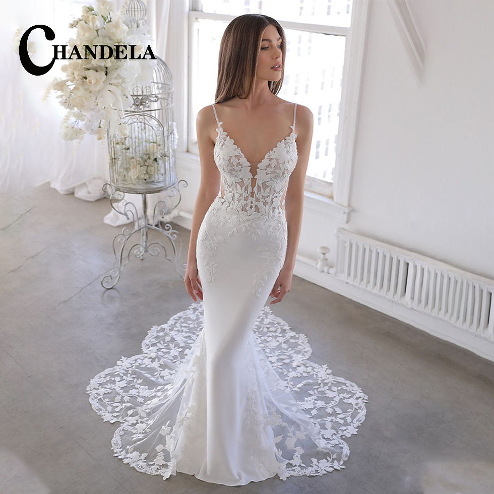 Thumbnail: CHANDELA Fairytale Slit Wedding Dresses Sleeveless Pleats Lacing up Sweetheart B