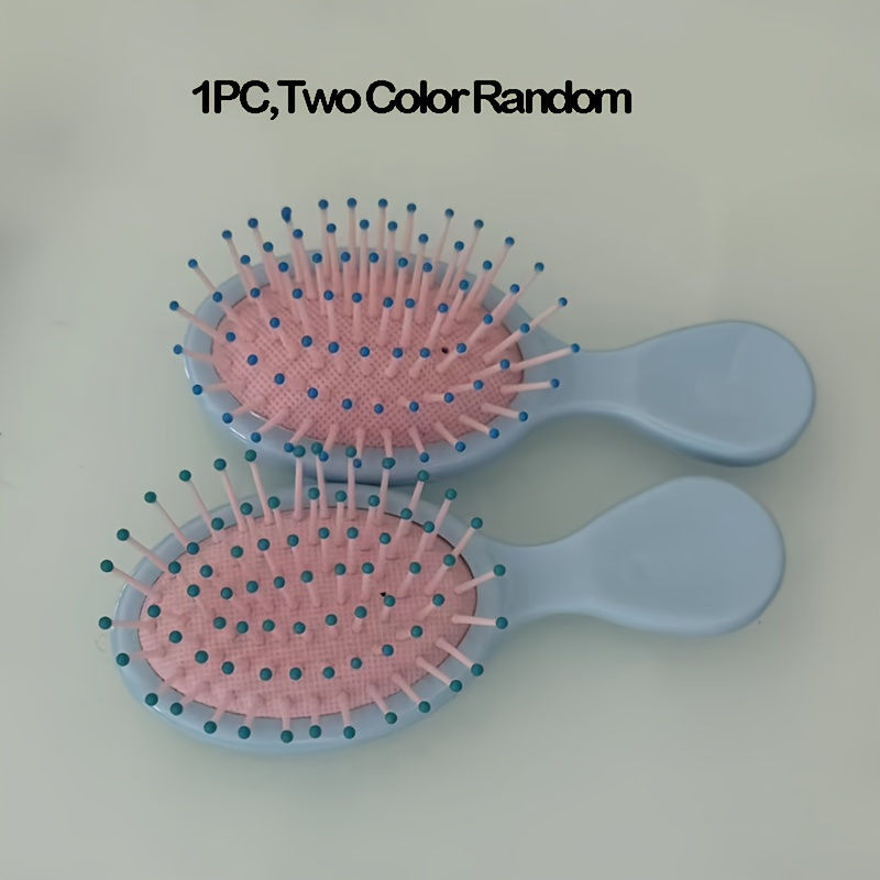 Thumbnail: 1pc Portable Air Bag Comb Small Mini Cute Household Durable Hair Brush Scalp Mas