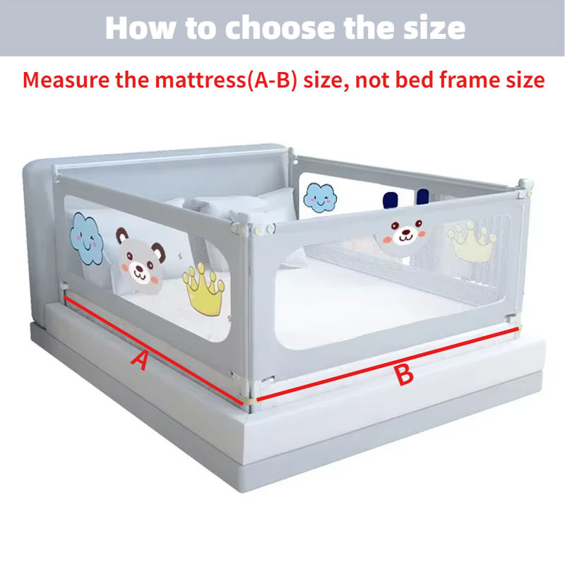 Thumbnail: IMBABY Bed Guardrail Liftable Crib Protectors Adjustable Handrail Bed Safety Chi