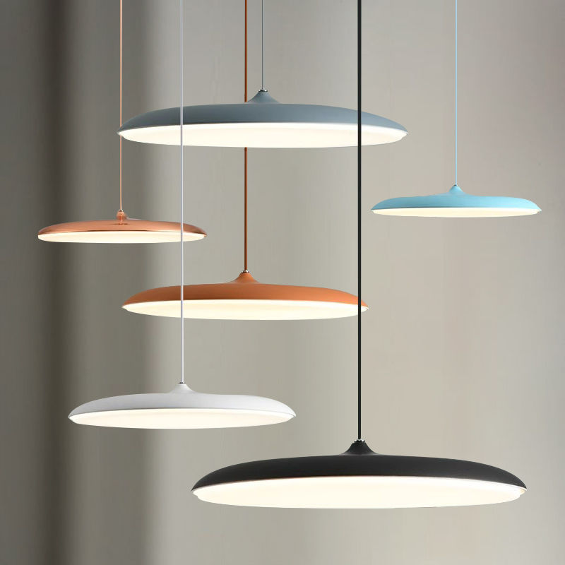 Assorted modern disc pendant lights