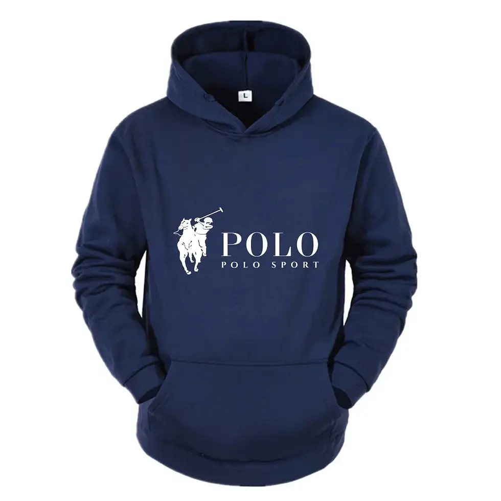 Thumbnail: Navy blue hoodie with Polo Sport logo