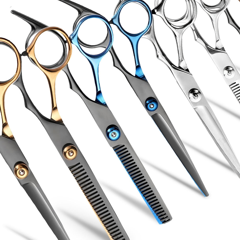 Thumbnail: Hair Cutting Scissors, Professional Barber Shears Set with Hair Scissors Thinnin