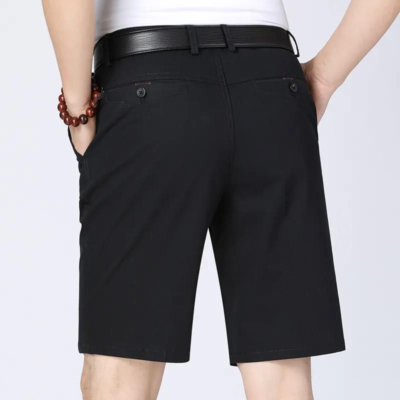 Thumbnail: 100% Cotton Shorts Men Knee Length Boardshorts Classic Brand Comfortable Clothin