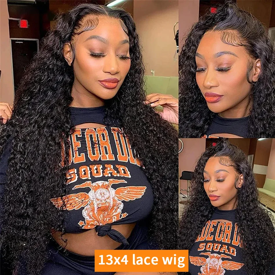 Thumbnail: Woman wearing a 13x4 lace wig with loose deep waves