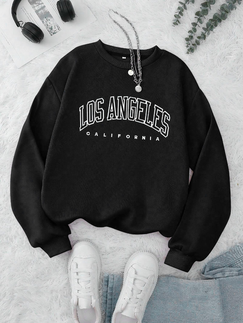 Thumbnail: Black sweatshirt with 'LOS ANGELES CALIFORNIA' text