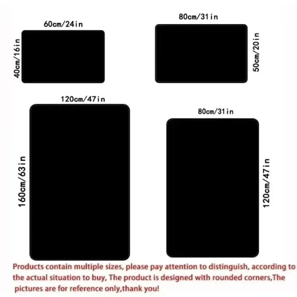 Thumbnail: Product size chart with four dimensions and important disclaimer text