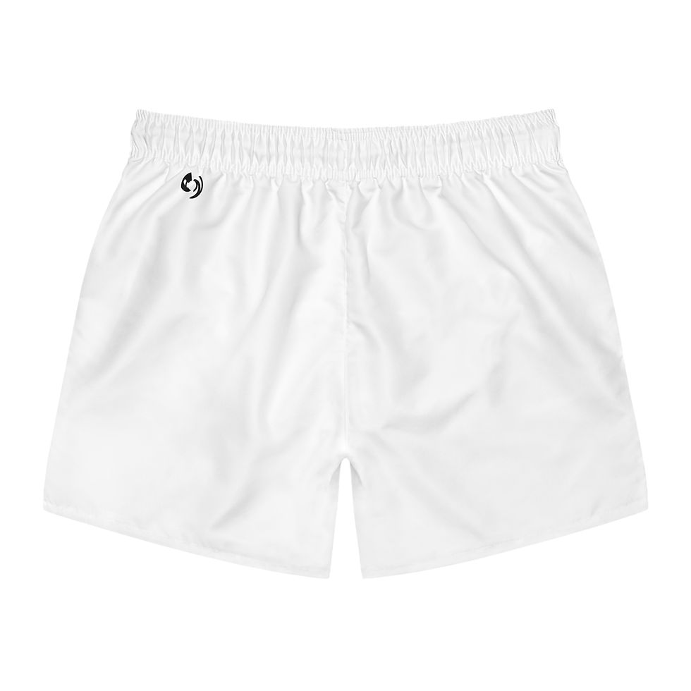 White shorts with elastic waistband