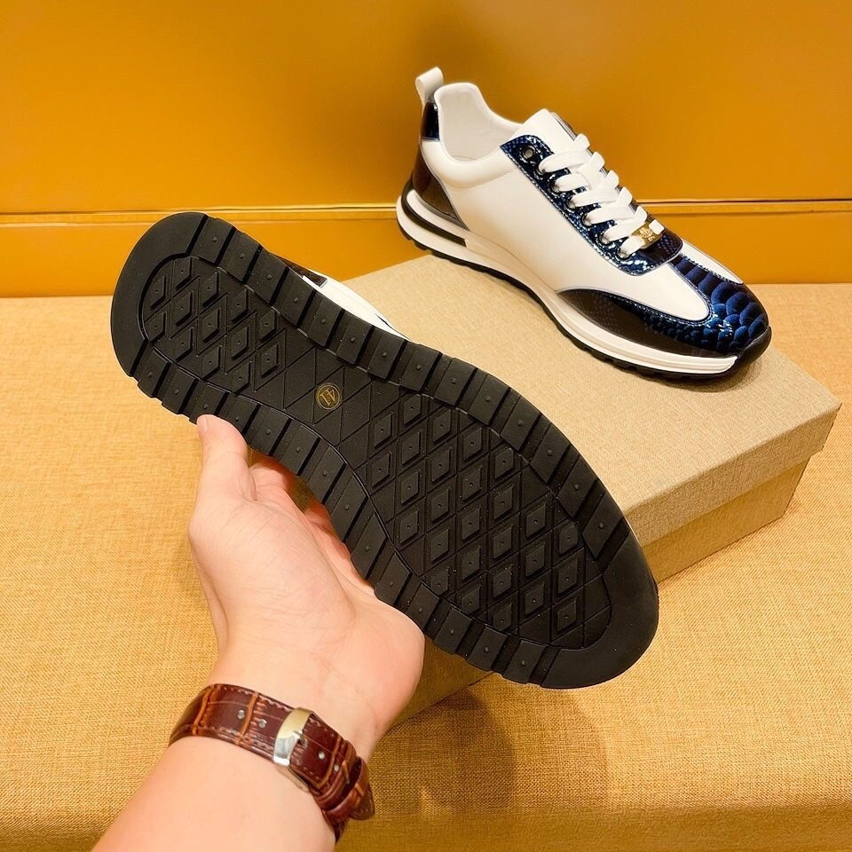 Thumbnail: NEW Designer High end trend Genuine leather Men's Fashion Casual shoes Lace-up s